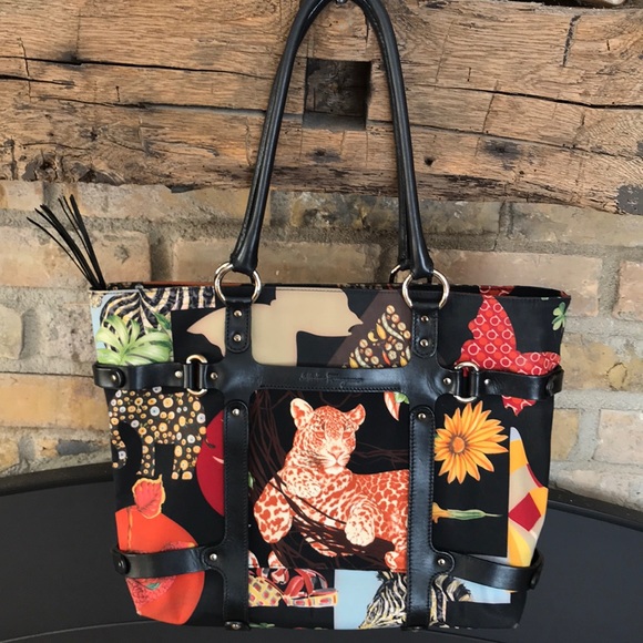 ferragamo animal print bag